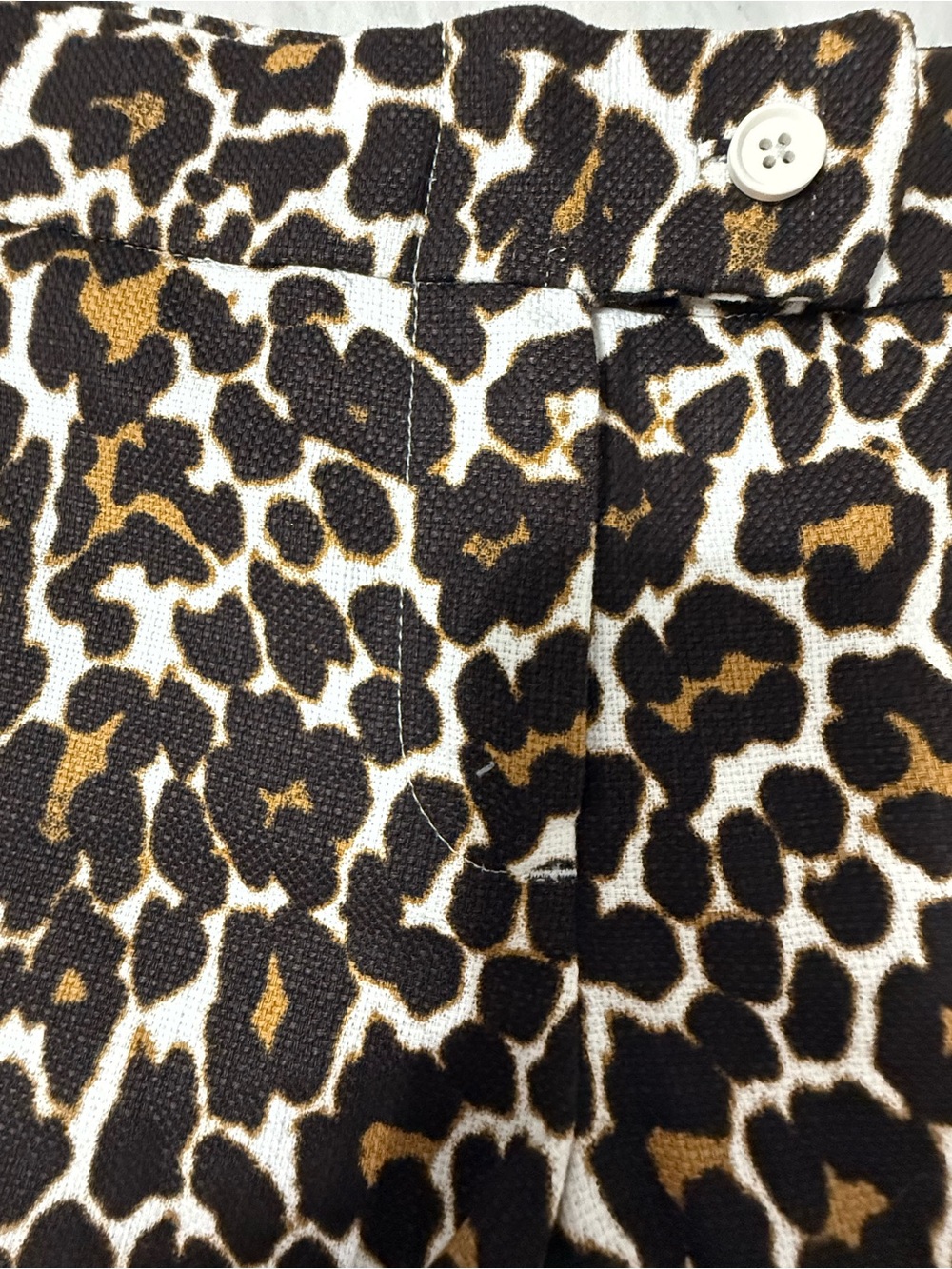 J. Crew Leopard Print High-Waist Shorts in Black, White & Brown - Picture 6 of 6